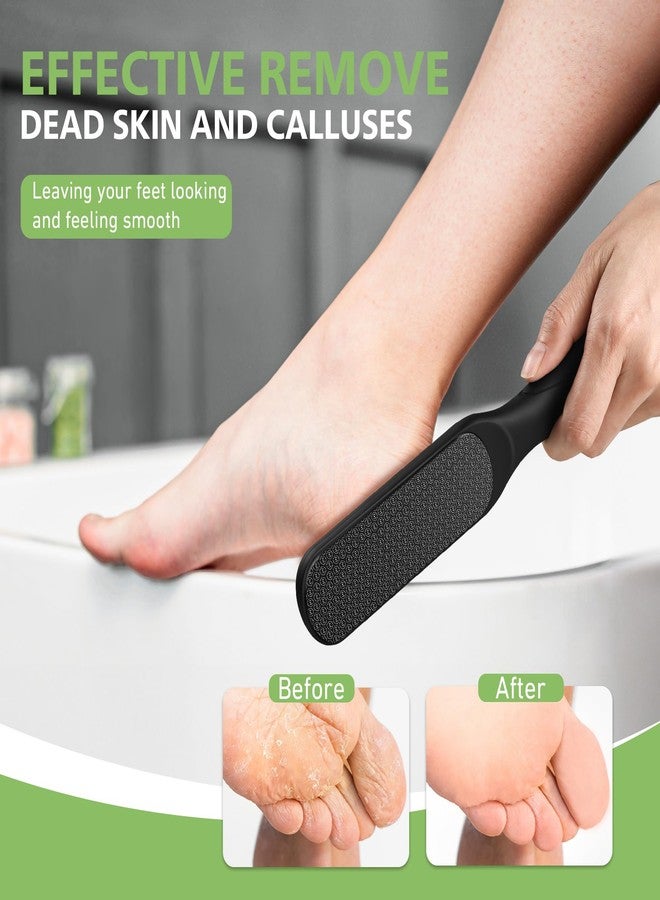 BALUCA Hard Skin Remover Nano Glass Foot File - Foot Callus Remover, Durable Foot Scrubber, Dead Skin Remover, Hygienic Pedicure Tool, Long Lasting Foot Buffer, Soft Smooth Feet, Black - Image 3
