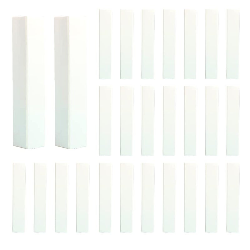 COSIDEA 50 PCS Empty White Lip Gloss Boxes W21 xW21 xH121mm / 0.83*0.83*4.76 inch, Cosmetic Perfume / Mascara Box Packaging for Small Business Wholesale, small Kraft Paper Box Luxury Holder Wrapping - Image 1