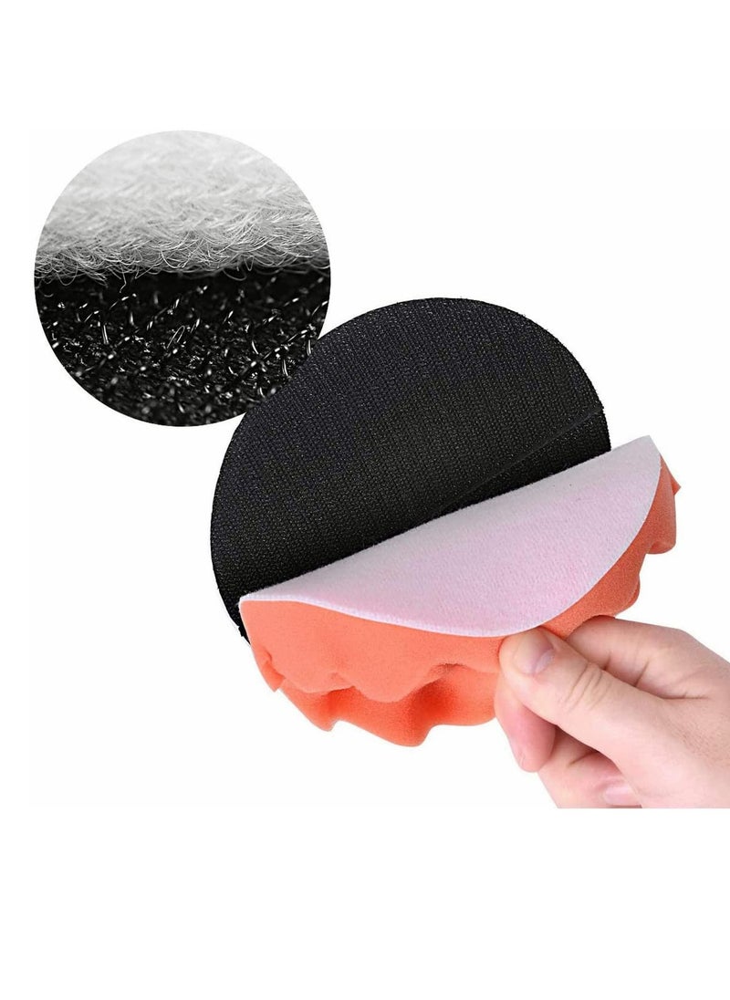 Excefore - 8 Piece Polishing Sponge Wheel Set 5.25 Inch Buffing Pads Kit Car Polishing Pad Kit Foam Polish Pads Polisher Attachment for Car Sanding - Image 1