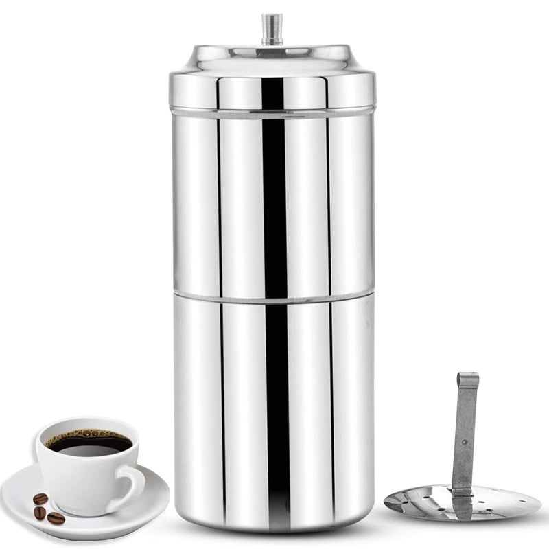AADHIK Stainless Steel Filter Coffee Maker Big Size68 cups 400 ml - Image 1