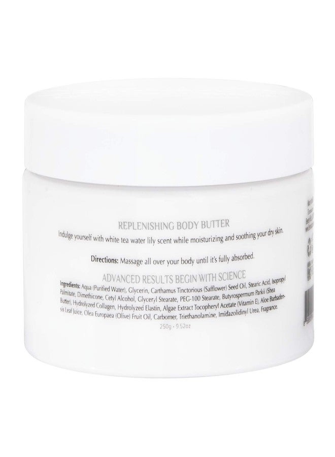 Dermalactives Replenishing & Nourishing Body Butter - All Natural Way To Provide Your Skin With a Protective Layer That Will Keep Your Skin Smooth, Soft and Healthy (White Tea - Water Lily) - Image 2