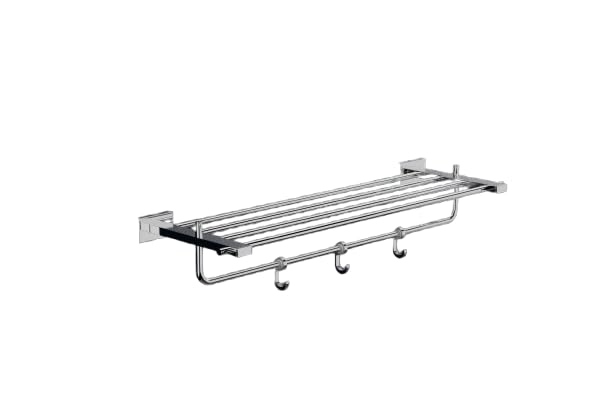 Cordial Towel Rack - 24 Inches, Premium Grade Stainless Steel Foldable Towel Holder/Towel Rack/Towel Stand, Bathroom and Kitchen Accessories (Crome) - Image 1