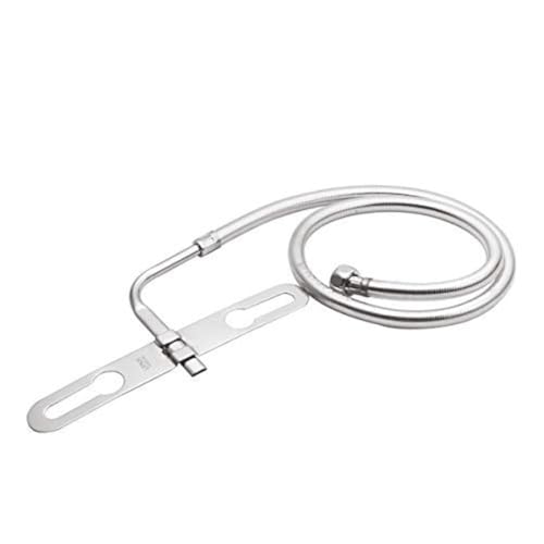 Lipka Stainless Steel Grade 304 Multi Jet Spray with Heavy PVC Hose (1 Meter), Built-in Installation Type Toilet Seat/Commode Spray - Rust-Free, Durable - Image 1