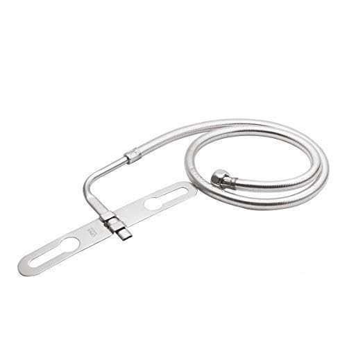 Lipka Stainless Steel Grade 304 Multi Jet Spray with Heavy PVC Hose (1 Meter), Built-in Installation Type Toilet Seat/Commode Spray - Rust-Free, Durable - Image 2