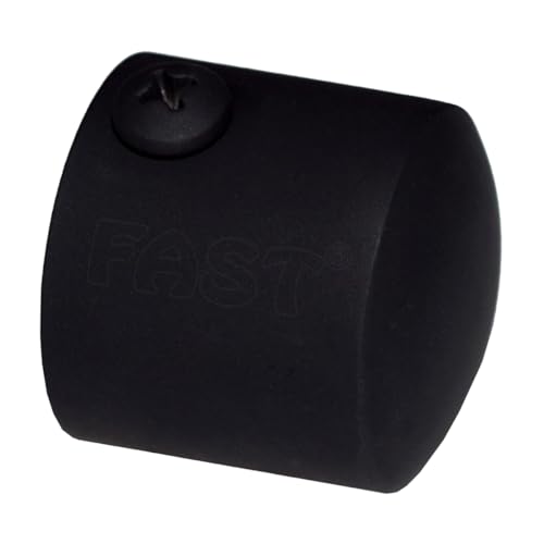 FAST CB45S Black Heavy Stainless Steel Curtain Rod End Cap Bracket Or Finilas for Door and Window 1 Inch Curtain Rod Accessories (6) - Image 2