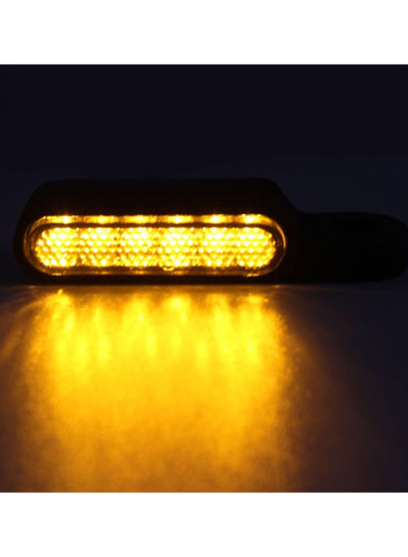 GGOOT Handlebar LED Turn Signals | Motorcycle Turn Signal Light | 12V LED Turn Signal Lights for Motorcycles, 1Pc Metal LED Indicator Light for Electric Bikes  - Image 3