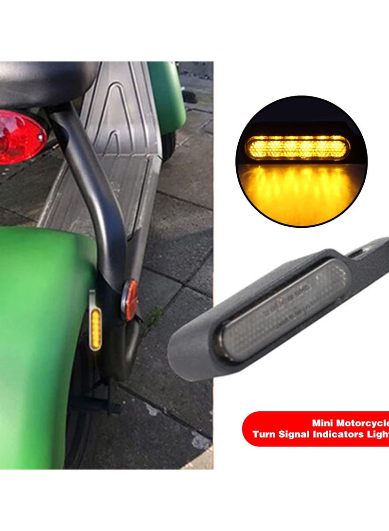 GGOOT Handlebar LED Turn Signals | Motorcycle Turn Signal Light | 12V LED Turn Signal Lights for Motorcycles, 1Pc Metal LED Indicator Light for Electric Bikes  - Image 2