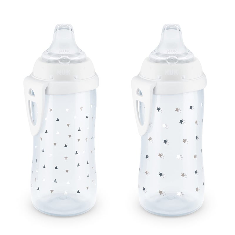 NUK Active Sippy Cup, 10 oz, 2 Pack, 12+ Months, Timeless Collection, Amazon Exclusive - Image 1