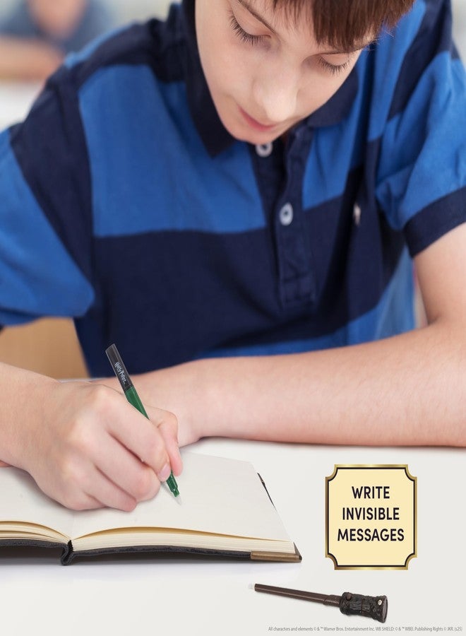 WOW! STUFF Wizarding World: Tom Riddle's Diary - Secret Replica Notebook, Slytherin House Invisible Ink Pen, Magic UV Reveal Mini Wand, Harry Potter Collectible - Image 3