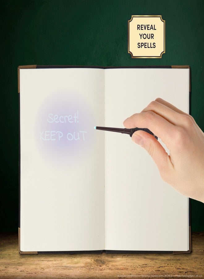 WOW! STUFF Wizarding World: Tom Riddle's Diary - Secret Replica Notebook, Slytherin House Invisible Ink Pen, Magic UV Reveal Mini Wand, Harry Potter Collectible - Image 2
