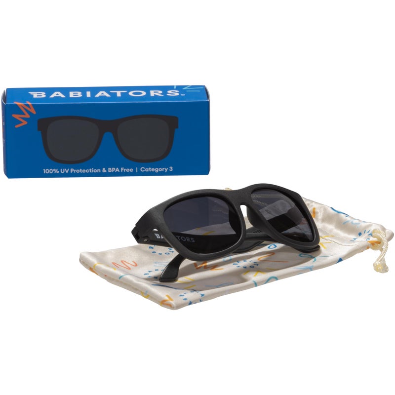 Babiators Baby Navigators - Original Jet Black Kid's Sunglasses | UV Protection, Ages 0-1 | Babies & Toddlers | UV Protection, Durable, Bendable, and Baby Proof - Image 4