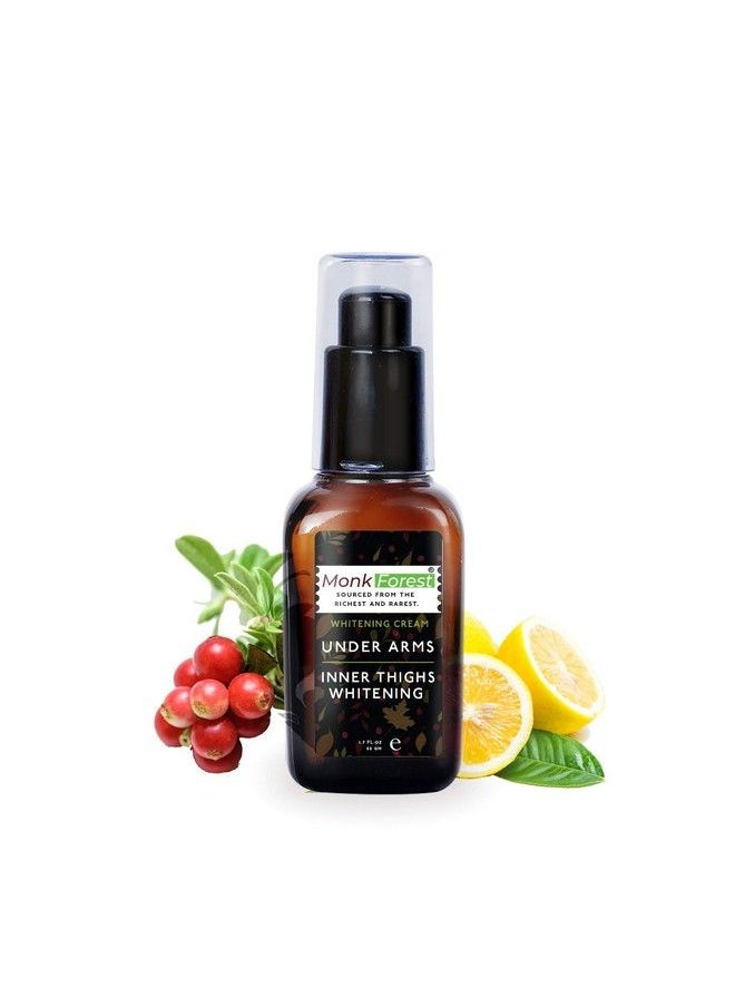Monk Forest - Underarms And Inner Thighs Skin Brightening Cream For Men And Women 50 Gm Darkness Removal Cream Lightening & Whitening Blackness Removal Cream For All Skin Types - Image 1