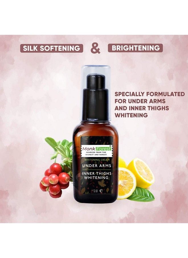 Monk Forest - Underarms And Inner Thighs Skin Brightening Cream For Men And Women 50 Gm Darkness Removal Cream Lightening & Whitening Blackness Removal Cream For All Skin Types - Image 1
