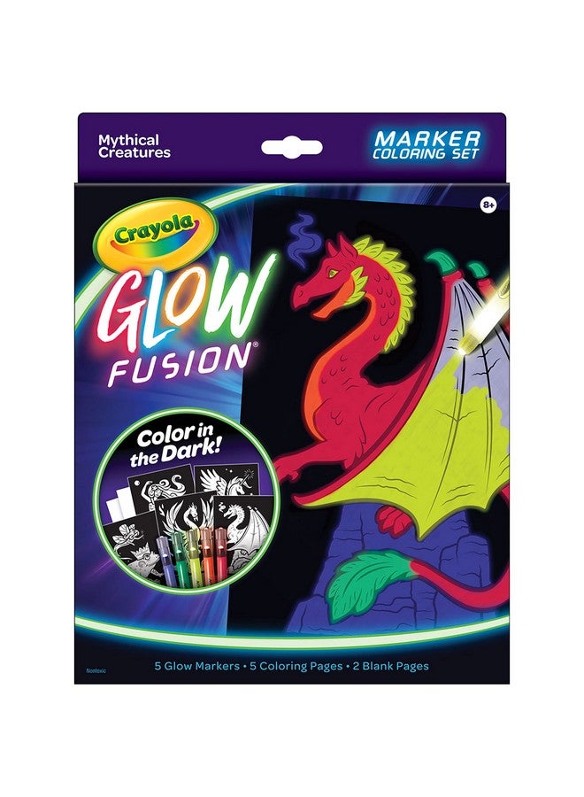 Crayola Glow Fusion Marker Coloring Set-Mythical Creatures 747491 - Image 5