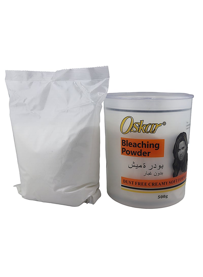 أوسكار مسحوق تبييض الشعر الأزرق من أوسكار 500 جرام، تركيبة ناعمة كريمية خالية من الغبار - Image 2