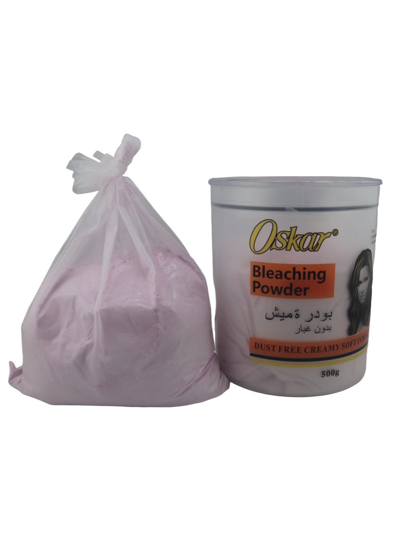 أوسكار مسحوق تبييض الشعر الأزرق من أوسكار 500 جرام، تركيبة ناعمة كريمية خالية من الغبار - Image 3