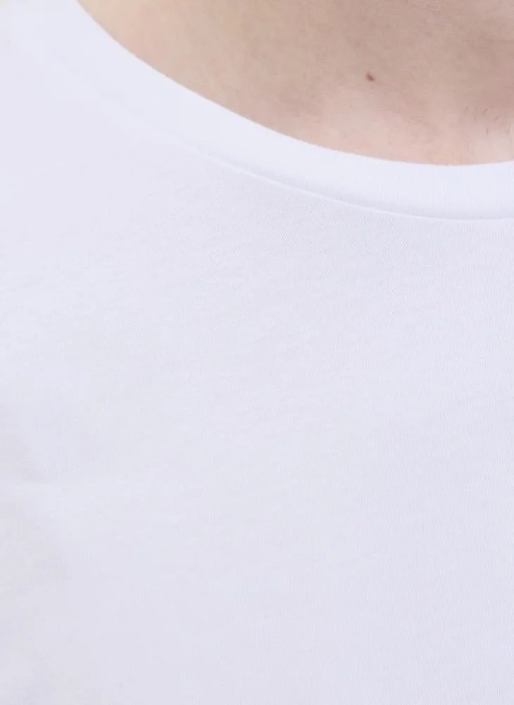 JJ Rebel Text Print Regular Fit Crew Neck T-Shirt