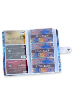 Excefore Credit Card Holder, Business Card Organizer Credit Cards Protector with 96 Card Slots RFID Blocking Business Cards Holder for Managing Your Different Cards to Prevent Loss or Damage (Blue Quicksand)  - Image 5