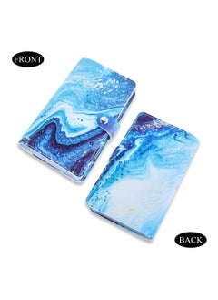 Excefore Credit Card Holder, Business Card Organizer Credit Cards Protector with 96 Card Slots RFID Blocking Business Cards Holder for Managing Your Different Cards to Prevent Loss or Damage (Blue Quicksand)  - Image 2