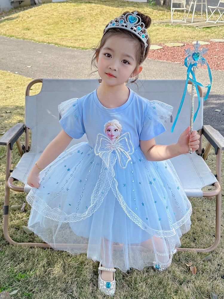 Girls Aisha Princess Dress Style Summer Girl Stylish Dress Children Aisha Dress Women - Image 2