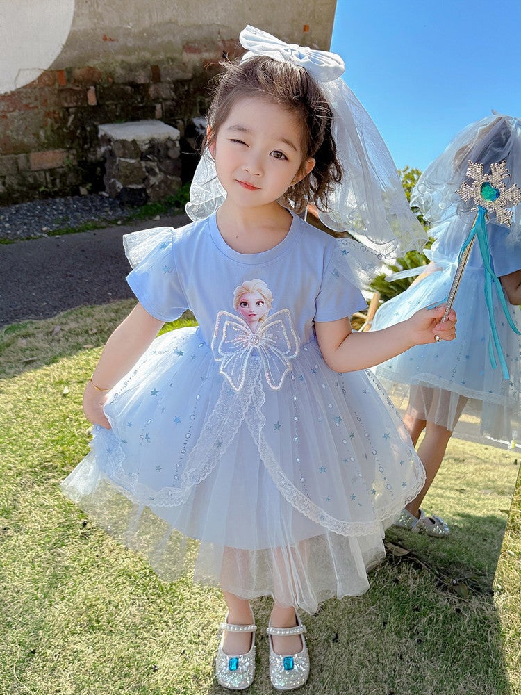 Girls Aisha Princess Dress Style Summer Girl Stylish Dress Children Aisha Dress Women - Image 4