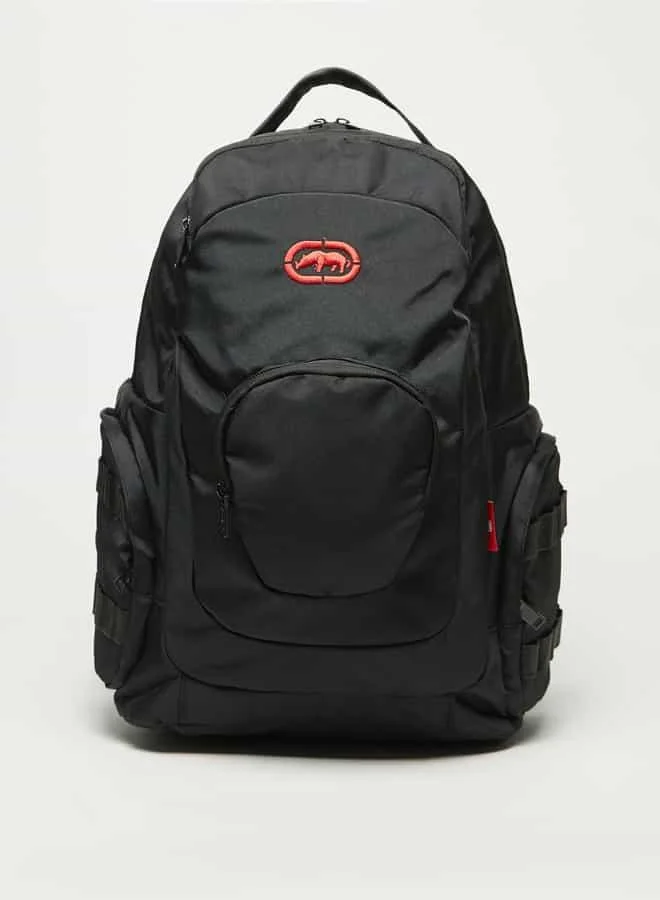 Ecko Unltd Solid Backpack with Adjustable Straps and Zip Closure