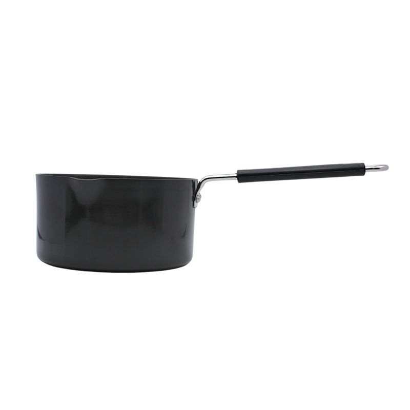 LAZYwindow Hard Anodized Sauce Pan, 1.5 Litre, Black, Induction Base - Image 4