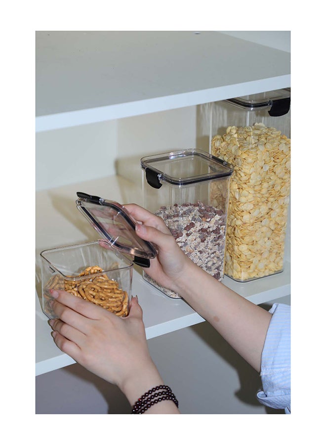 Noon East Set Of 3 Pet Food Storage Container, Large Cereal Container Clear Storage Bin Rice With Lid For Cereal, Flour, Grains 11.5x10.5x28.3cm - Image 3