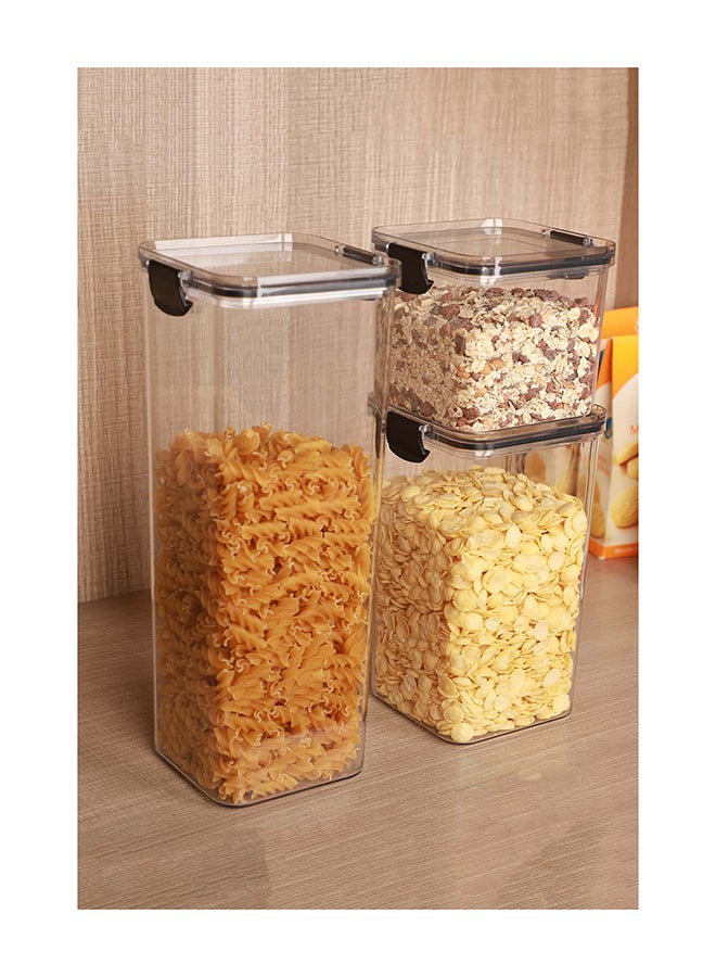 Noon East Set Of 3 Pet Food Storage Container, Large Cereal Container Clear Storage Bin Rice With Lid For Cereal, Flour, Grains 11.5x10.5x28.3cm - Image 5