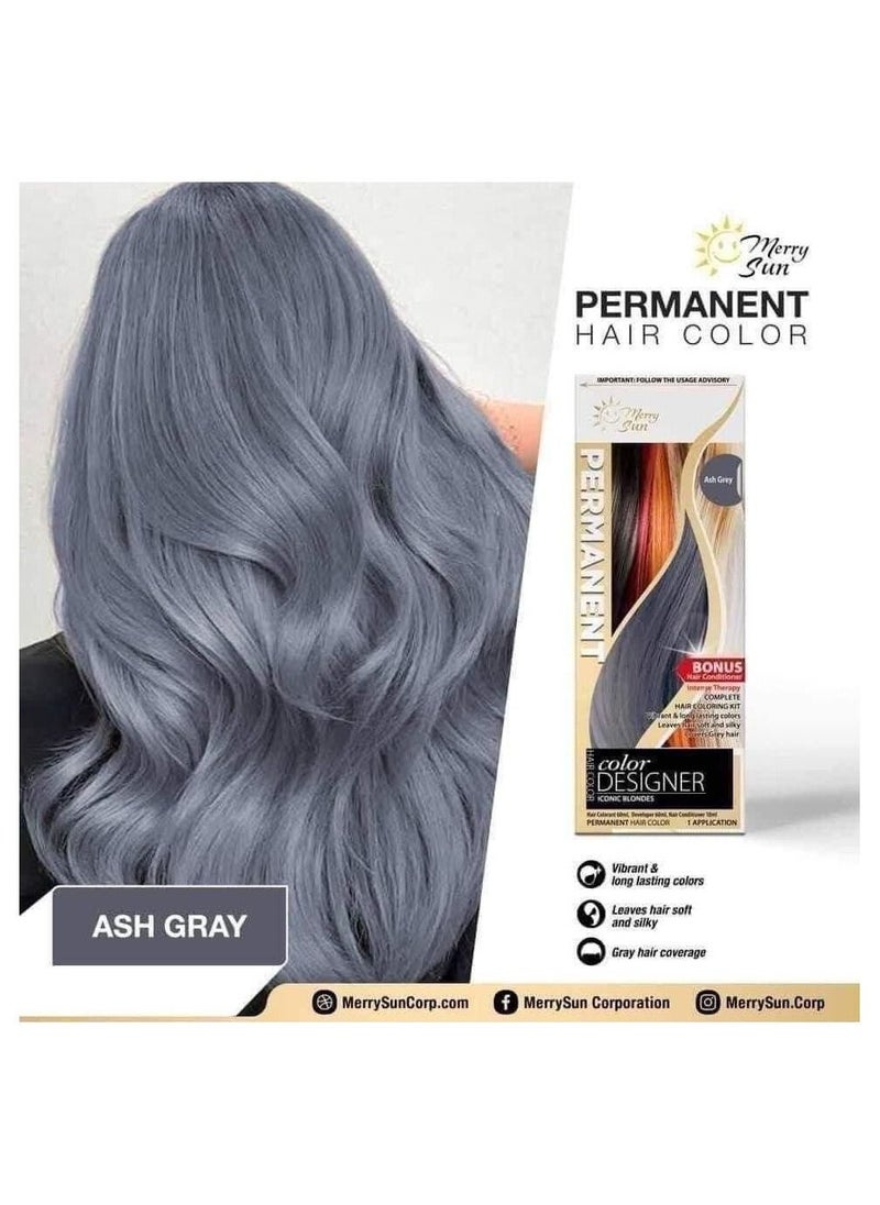 merry sun - Hair Coloring Kit Ash Grey - Image 1