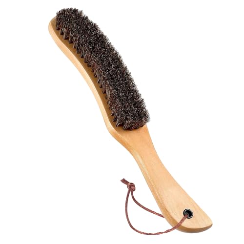 Qixiang CB Felt Hat BrushFelt Hat Cleaner Horse Hair Cowboy Hat Brush Cleaning Kit Hat BrushCowboy Hat Cleaner Easily Removes Dust Fuzz and Lint for Shoes HatsClothesBaseball Caps - Image 1