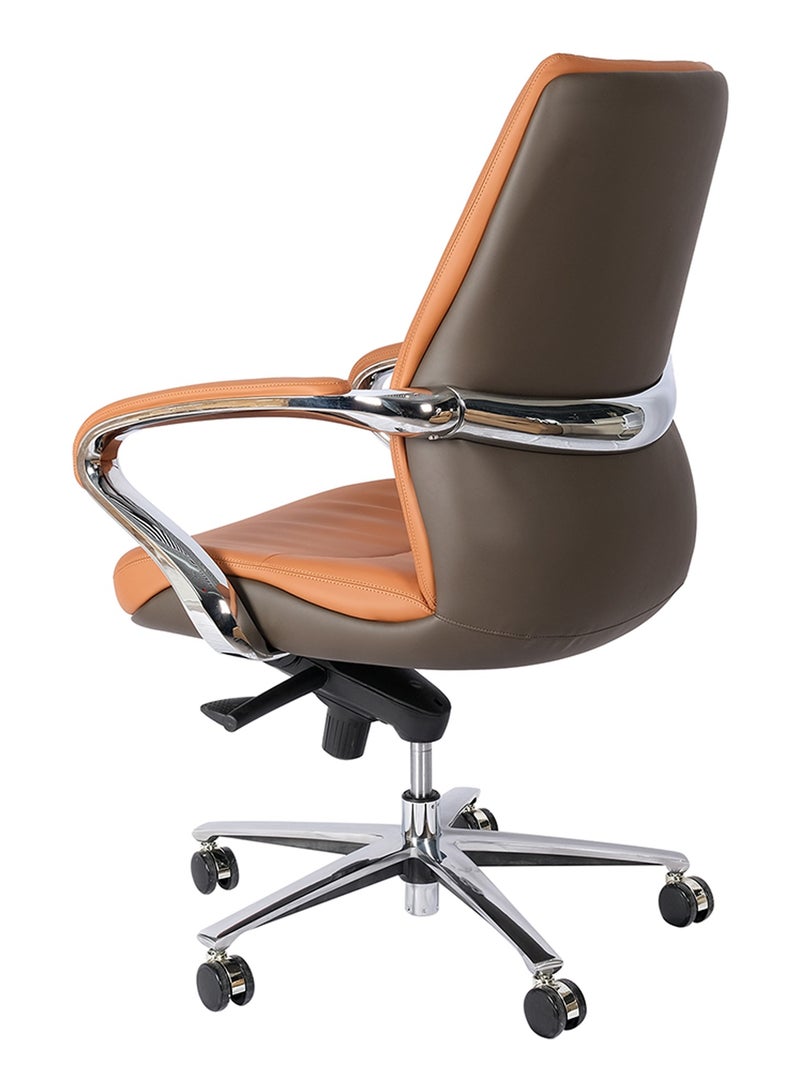 HUIMEI Huimei Low back Office Chair With Height Adjustable 2302-B Brown Color  - Image 4