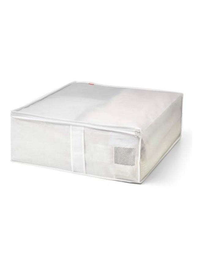 Rayen Medium Blanket Storage Cover – Dust & Moisture Resistant, Lightweight and Practical for Storing Blankets and Clothes, 55×65×20 cm – White/Translucent. - Image 3