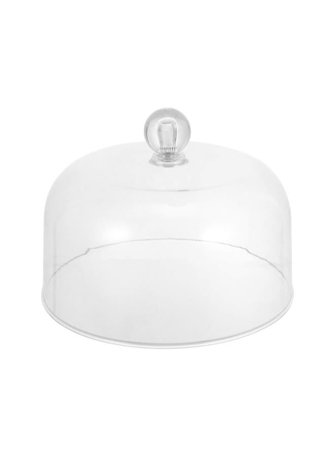 Round Cake Dome Cover Food Plate Lid Clear Cover Snack Display Cover Food Domes for Home Baking Cake Dessert Display Platter Cover Size S - Image 1