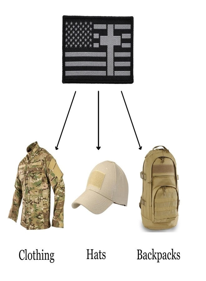 Great 1 Christian Military Morale Applique 4-Pack Patch Set, Woven, Hook & Loop Fastener/Backing, Tactical Accessory for Clothing-Jackets-Hats-Backpacks - Image 4