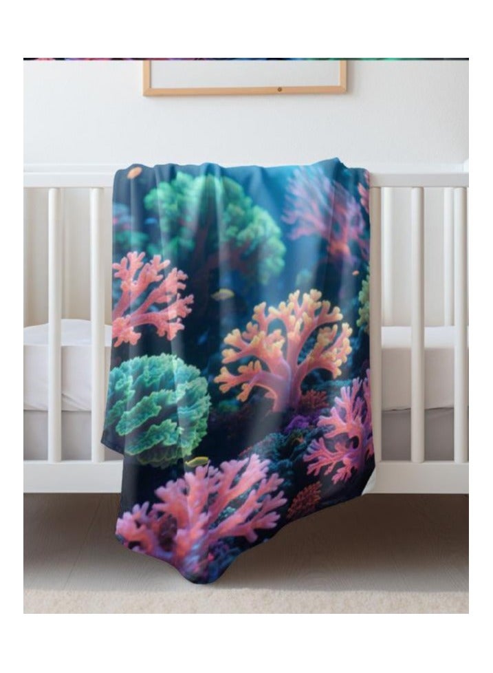 عام بطانية رقيقة من الفانيلا الكرتونية للأطفال أو الطلاب (دافئة ومريحة ومناسبة للنوم والألعاب) 100 سم * 150 سم - 110 - Image 1