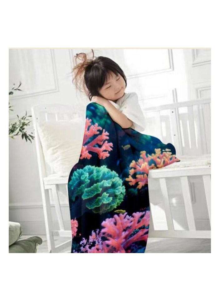 عام بطانية رقيقة من الفانيلا الكرتونية للأطفال أو الطلاب (دافئة ومريحة ومناسبة للنوم والألعاب) 100 سم * 150 سم - 110 - Image 3