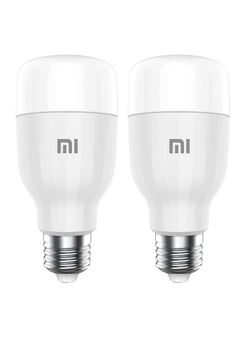 Xiaomi - Xiaomi 2Pcs Mi Smart Led Bulb Colorful 950 Lumens 9W Bulb Voice Control, Works With Alexa And Google Assistant (Upgraded Version) - Image 1