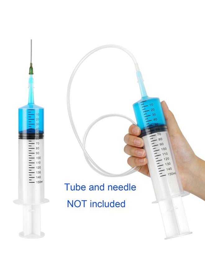 A AKRAF 5 Pack 150ml Reusable Plastic Syringe Individually Packaged for Scientific Labs and Dispensing Long-term Multiple Uses - Image 5