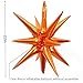 BBPOOL 6 Pcs Orange Star Balloons22 Inch Red Starburst Balloons Star Foil Mylar Balloons for Birthday Party Wedding Christmas Anniversary Graduation Decorations - Image 4