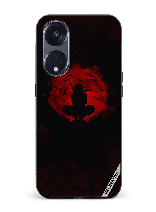 VR CREATIVE غطاء حماية لهاتف أوبو رينو8 تي 5G بتصميم قمر بات متعدد الألوان - Image 1