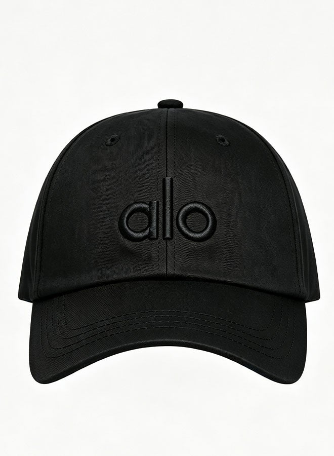 Alo Yoga Premium Unisex Adjustable Baseball Cap – Lightweight Breathable Casual Sports Hat for Men & Women, Minimal Streetwear Style, Curved Visor Black Cap - Image 1