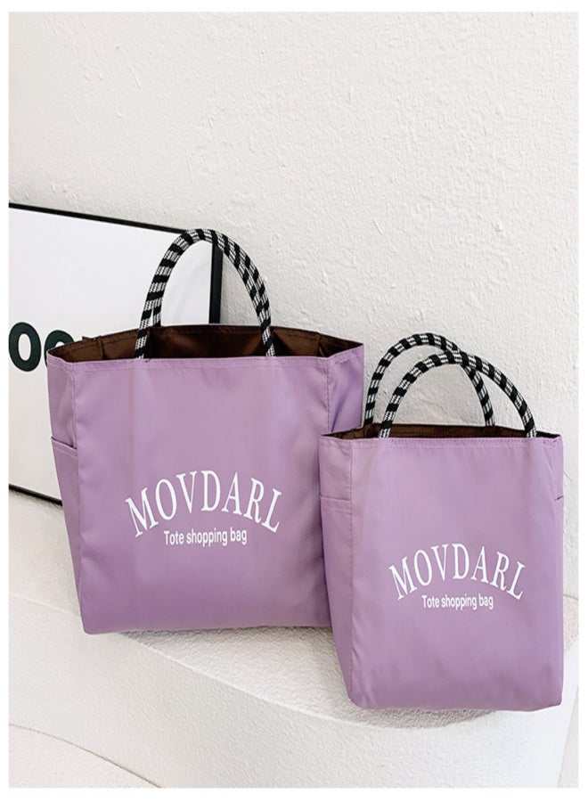 Large-capacity waterproof nylon lunch bag tote - Image 4