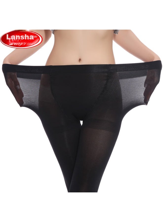 LANG SHA Langsha Silk Stockings, Velvet, Extra Large, Wide Fit, Plus Size, Double Padded, Bare Leg Effect, Pantyhose, Spring And Summer, Flesh Color, Base Layer Socks For Women - Image 4