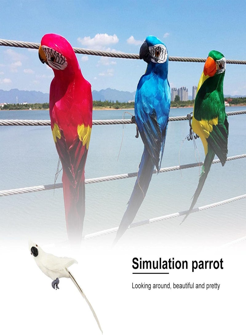 Artificial Birds, Feather Parrot Macaw Bird, Simulation Artificial Parrot, Tropical Birds Honeycomb Parrot Model, Garden Lifelike Bird Decoration Outdoor Ornamen, Birds Hanging Decorations for Summer