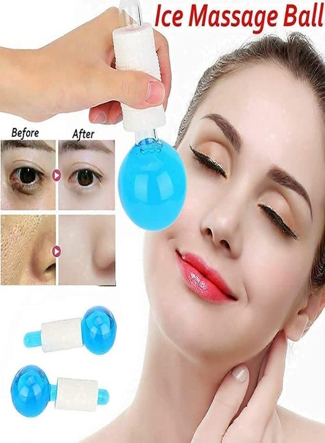 VMITRA Pack of 2 ; Facial Ice Globe Rollers Smart Cool Face Roller Balls Facial Massage Tools for Neck,Eye Circle Depuffs Swollen Under Eyes Reduces Wrinkles & Pores Provides Soothing Firm Skin - Image 5