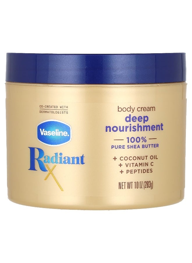 Vaseline Vaseline, RadiantX, Deep Nourishment Body Cream, 10 oz (283 g)  - Image 1