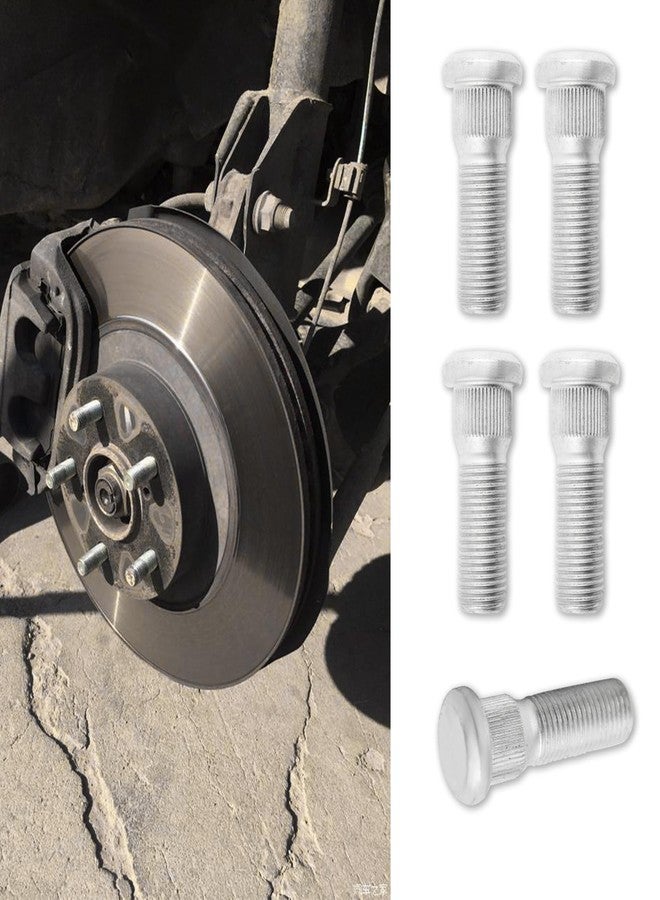 PACLVIO 5PCS Wheel Studs, Steel Tire Studs, 49mm Long & M12x1.5 Steel Lug Bolts, Wheel Lug Stud Car Accessories Compatible with Chevy Lexus Toyota Scion Pontiac,Replace #610-266 90942-02049 (5Pcs) - Image 1