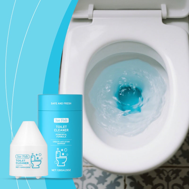 Jue Fish Toilet Cleaner Gentle Stain Removal Automatic Stain Removal Convenient Fresh Cleaning Agent - Image 2