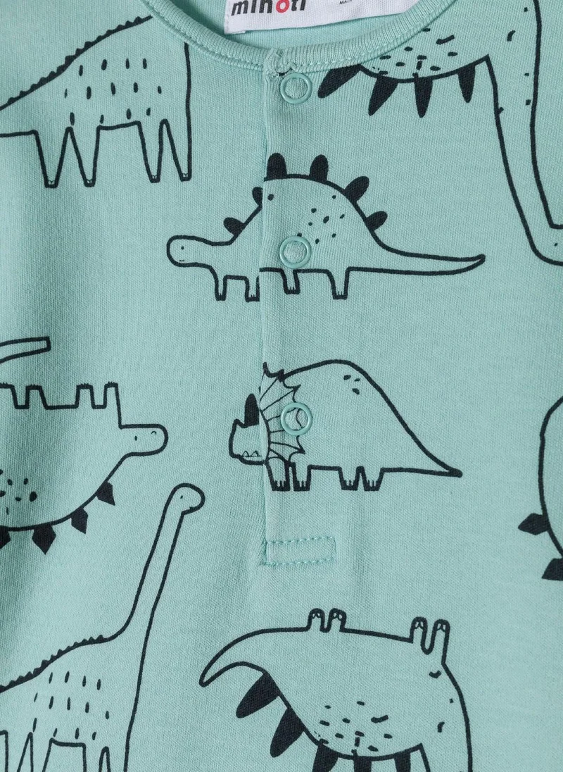 MINOTI 2-Pack Baby Rompers with Short Sleeves and Snap Closures
